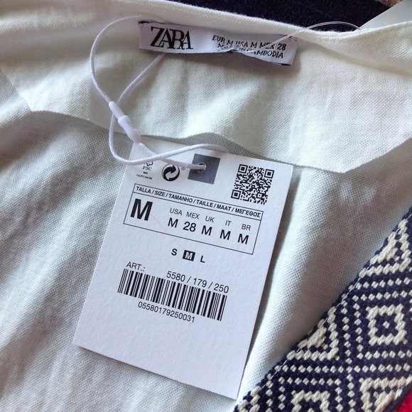 Zara  Bohemian  Pom Pom Tassel Dress - Picture 14 of 14